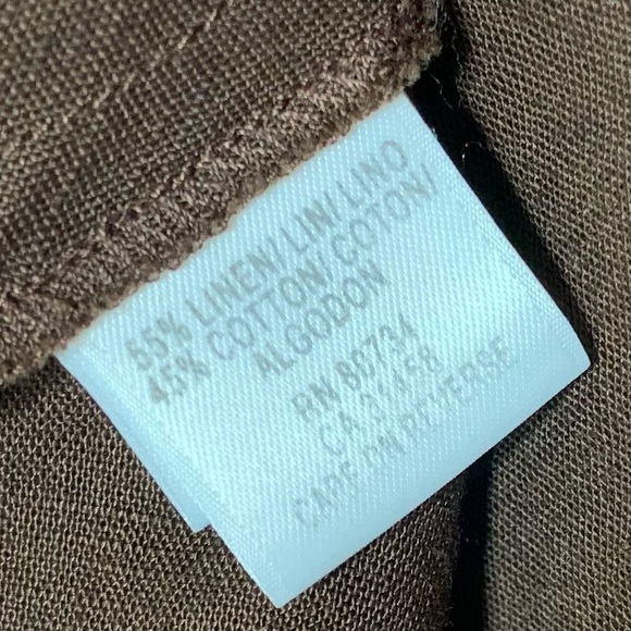 BCBGMaxArzia Brown A-Line Linen Side Zipper Skirt Size 4 - Picture 6 of 8